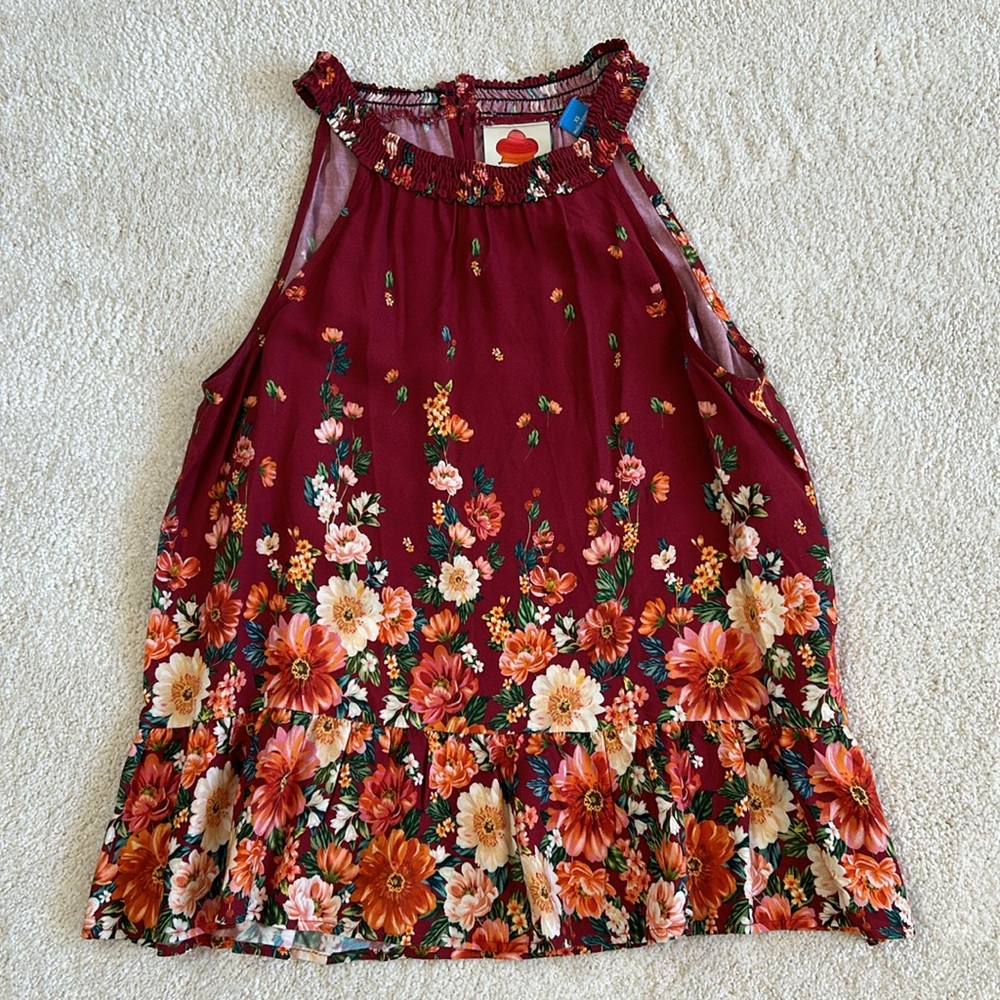 Farm Rio Floral Top-EUC!!